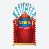 Lofaris Carnival Circus Stage Happy Birthday Arch Backdrop